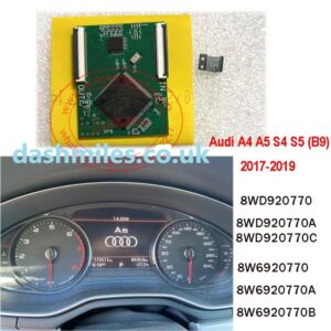 Audi A4 S4 A5 S5 (B9) 2017-2019 Mileage Correction CAN Filter BOSCH MB86R11 FUJITSU MILES & KM Emulator so Mileage CAN BE Adjusted Lower