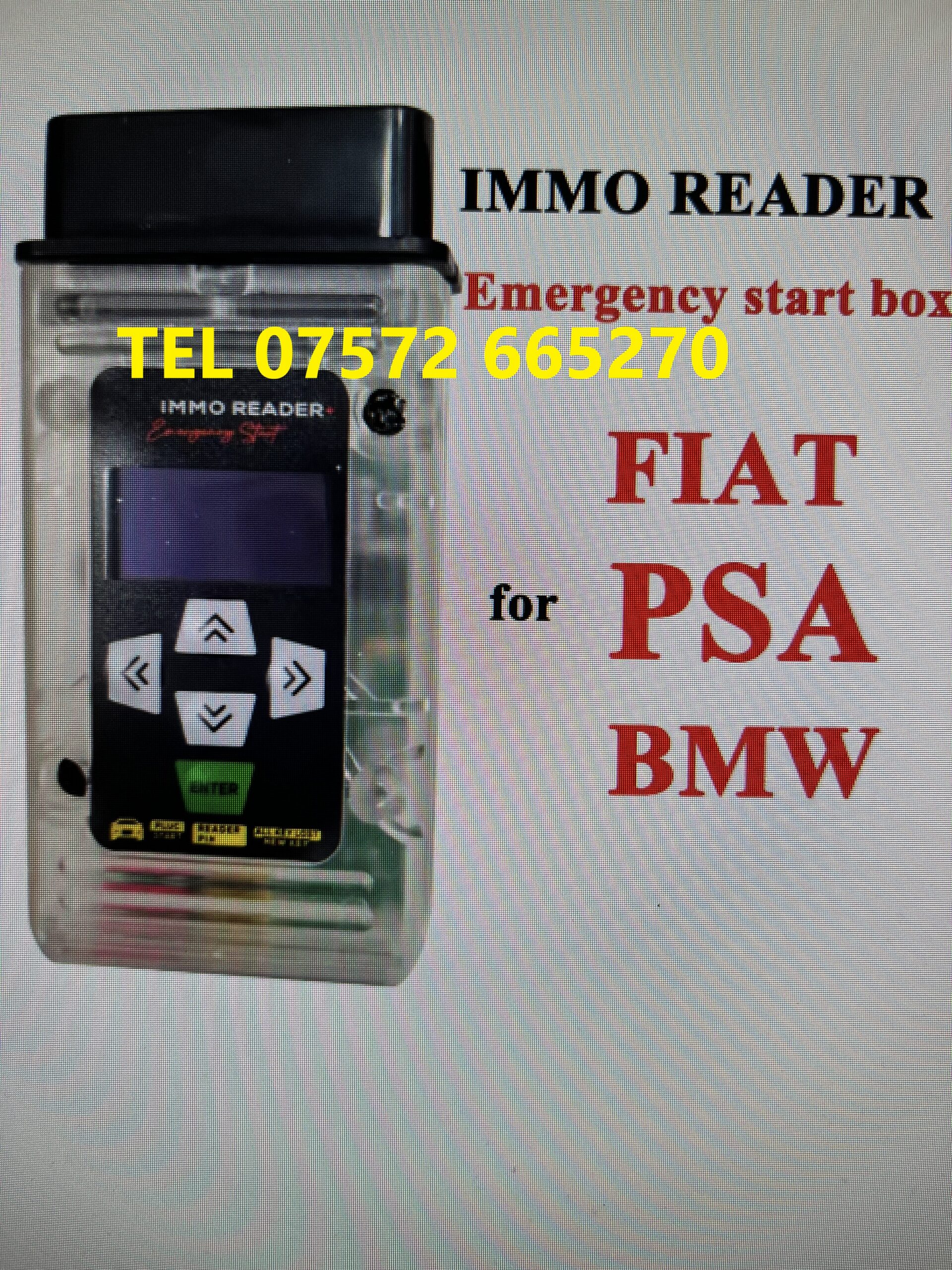 3 IN 1 Emergency Start Bypass for Fiat & PSA Immo Reader for Fiat 500 etc 2010-2020