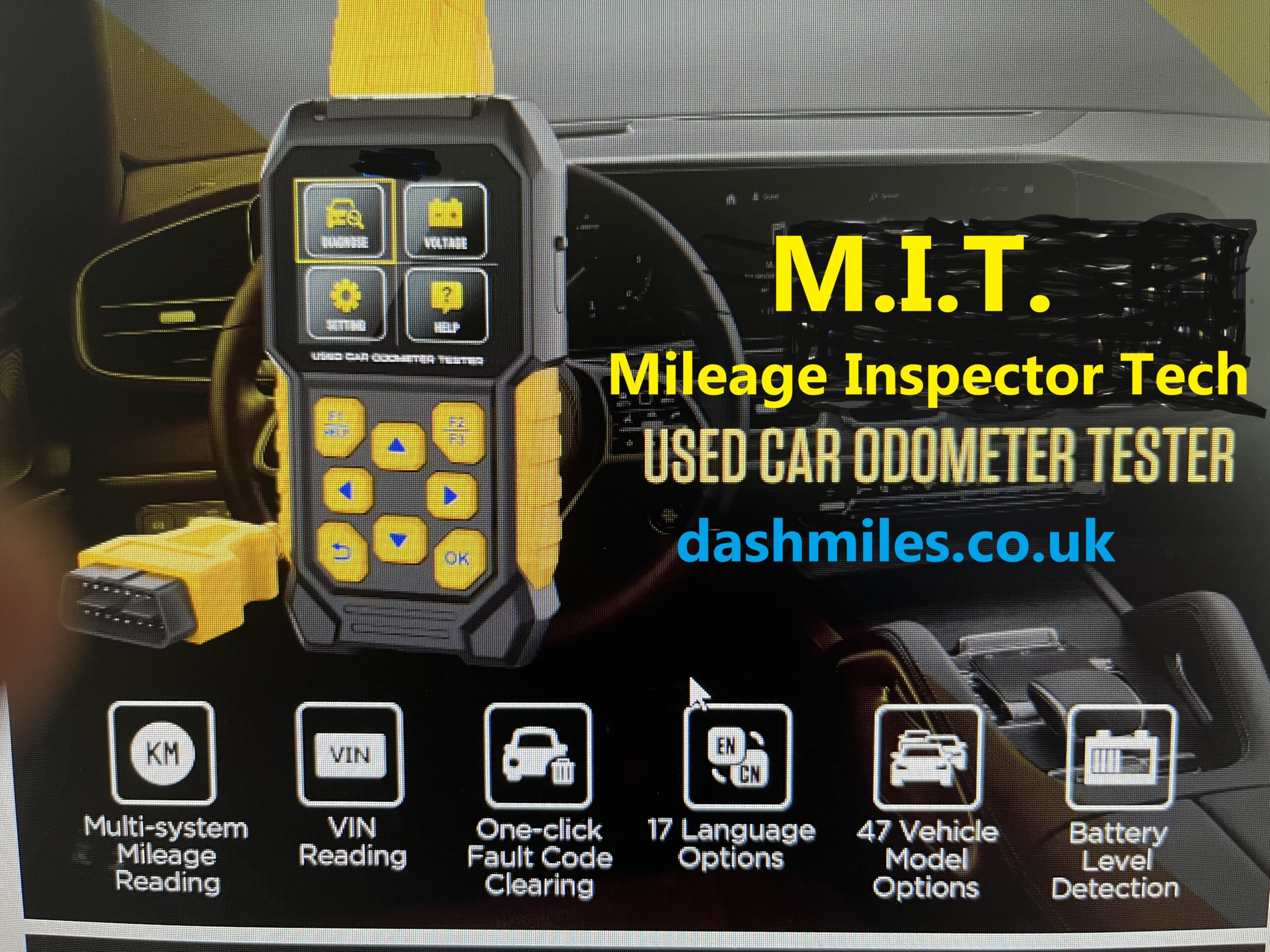 MIT Mileage Inspector Technology Ultimate Odometer Inspection Tool Accurate Mileage Check & Tampering Detection