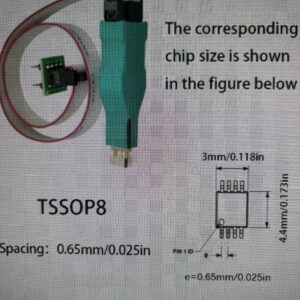 EEPROM TSSOP GREEN POGO TSSOP 8 PIN ADAPTER & Guide Cap
