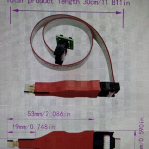 EEPROM Pogo Adapter Mini MSOP 8 RED No need desolder when have this Ideal Toyota etc