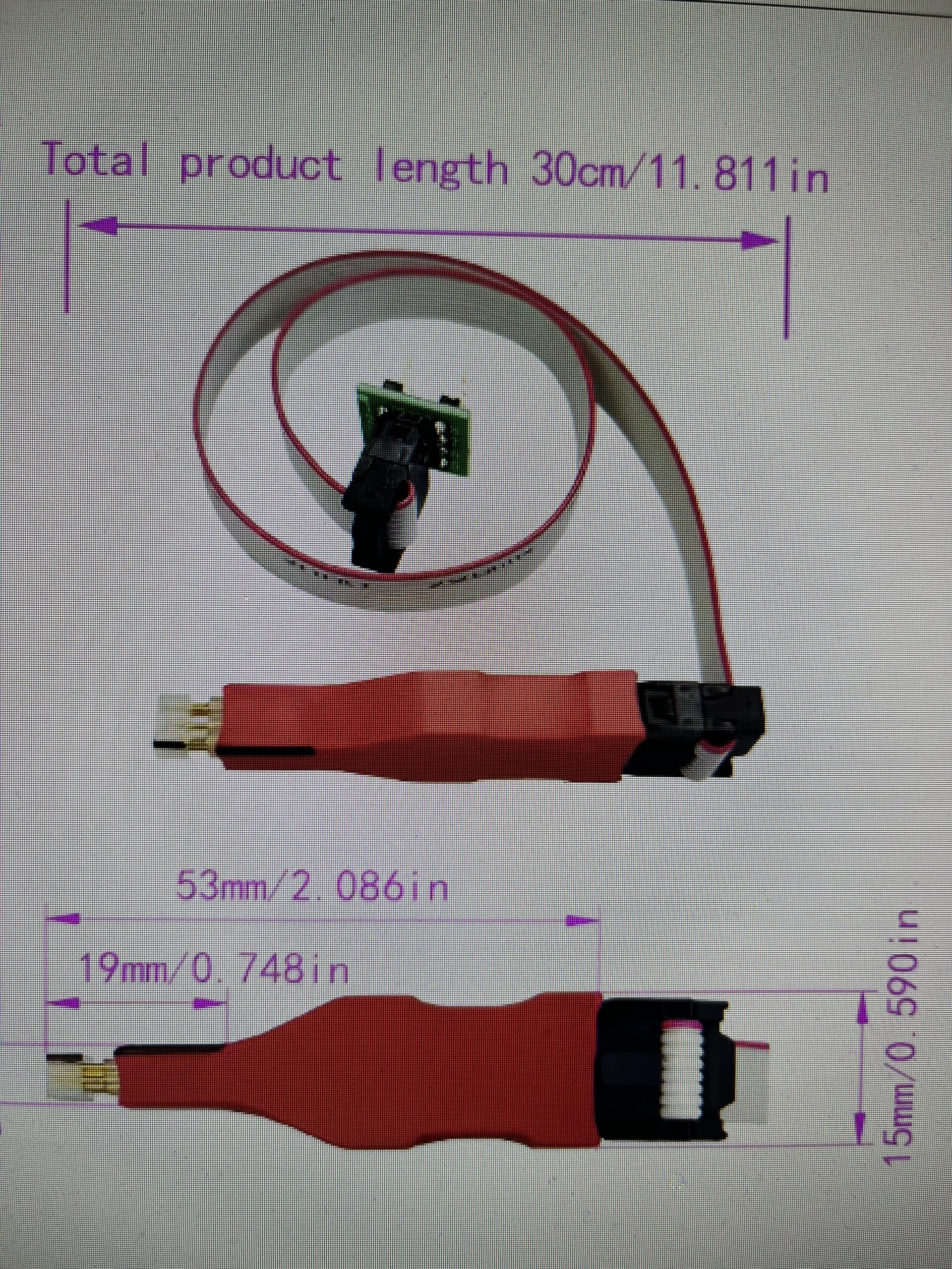 EEPROM Pogo Adapter Mini MSOP 8 RED No need desolder when have this Ideal Toyota etc
